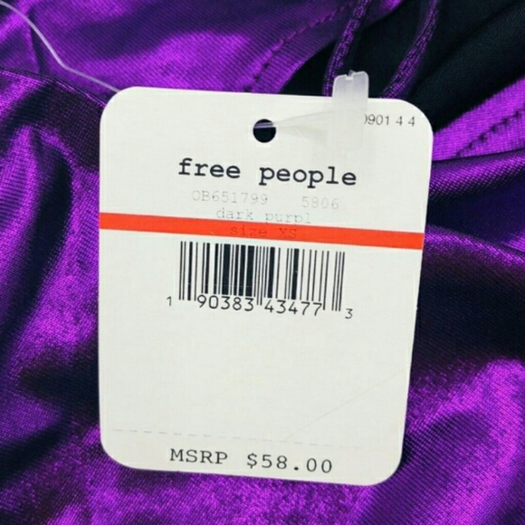 Free people foil babe new bodysuit purple - Picture 10 of 10